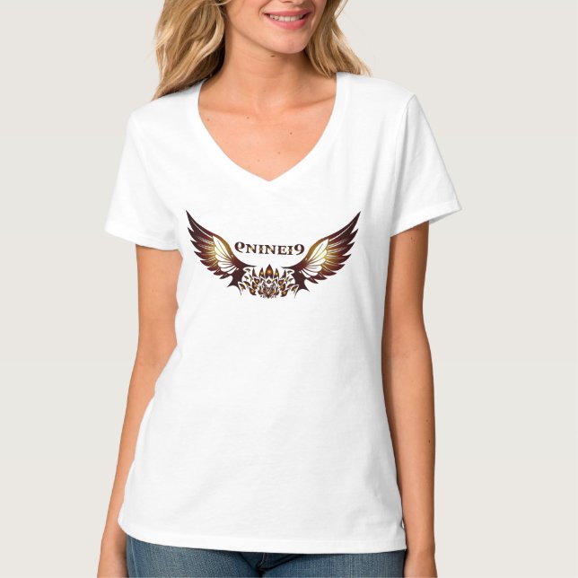 nine9 of Women V-Shirt T-Shirt (Front)