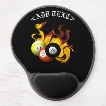 Nine Ball Fire Gel Mouse Pad by Iverson_Designs at Zazzle
