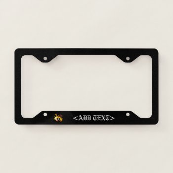 Nine Ball Fire License Plate Frame by Iverson_Designs at Zazzle