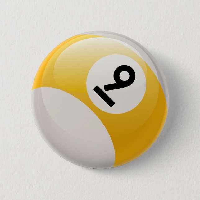 NINE BALL PINBACK BUTTON (Front)