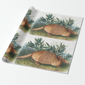 Nine-banded Armadillo (Dasypus Peba) Illustration Wrapping Paper