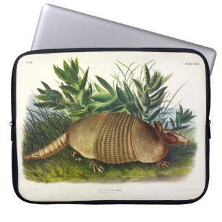 Nine-Banded, Long-nosed Armadillo by Audubon Laptop Sleeve