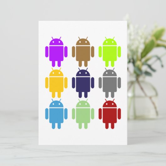 Nine Bug Droids (Multi-Colored Android) (Standing Front)