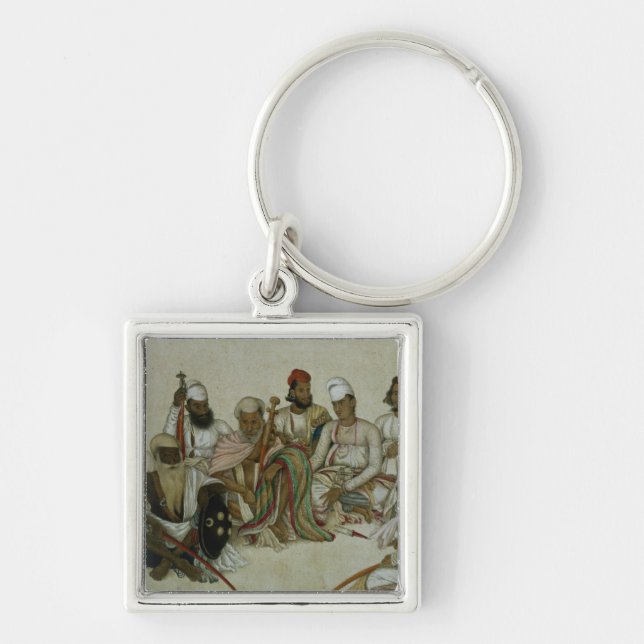 Nine courtiers and servants of the Raja Keychain (Front)