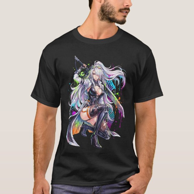 Nine Defense Scaling Burst DPS Chaos Zero Nightmar T-Shirt (Front)