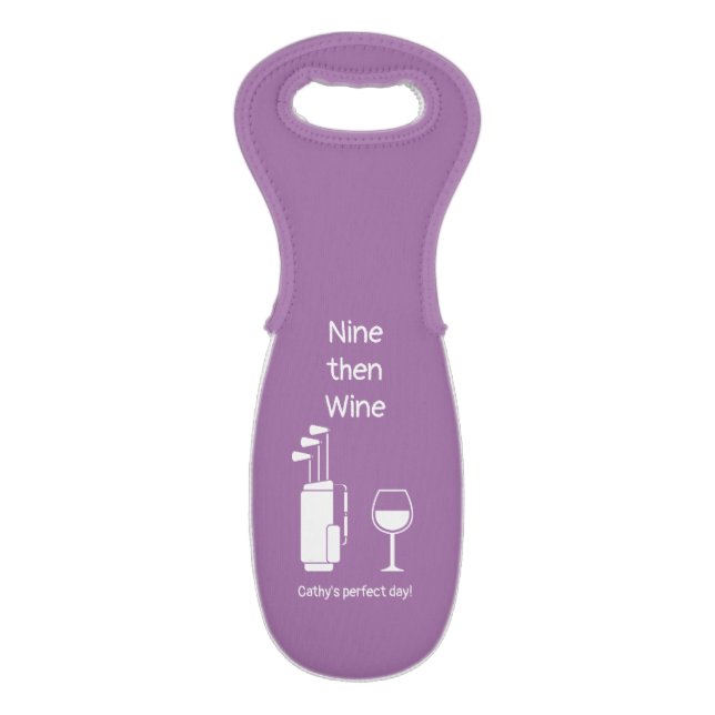 Nine Golf then Wine Bag (Front Flat)