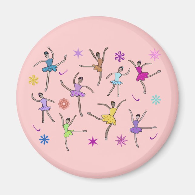 Nine Ladies Dancing Magnets (Front)