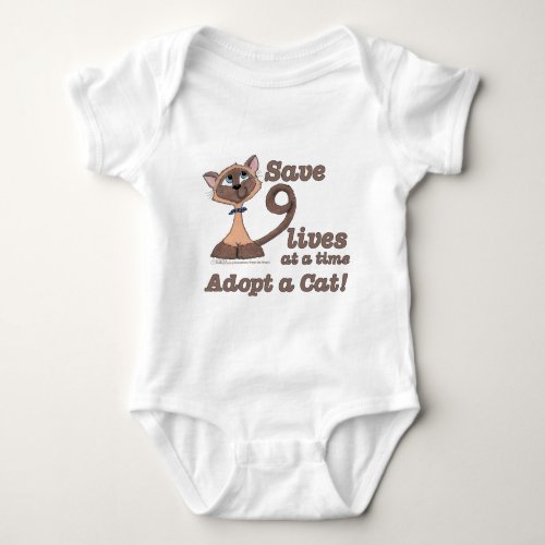 Nine Lives Baby Bodysuit