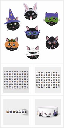 Nine Lives Black Cat in Costume Halloween Parade