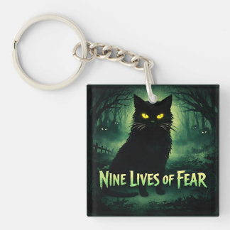Nine Lives of Fear – Black Cat Keychain