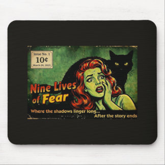 Nine Lives of Fear – Issue No. 1 Retro Horror Mouse Pad