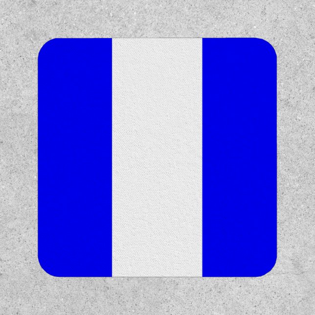 nine maritime nautical alphabet number symbol flag patch (Front)