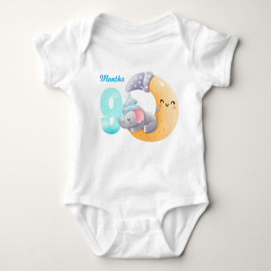 Nine months baby bodysuit