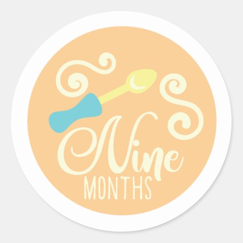 Nine Months Stickers