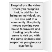 Nine Noble Virtues: Hospitality Cards (Inside (Left))