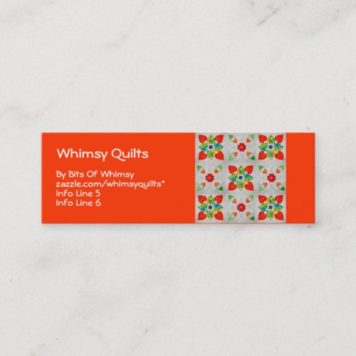 Nine Patch Heart Quilt Business Cards