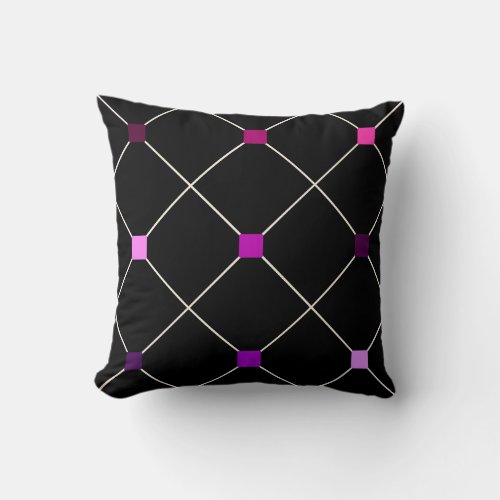 Nine Shades of Pink Throw Pillow