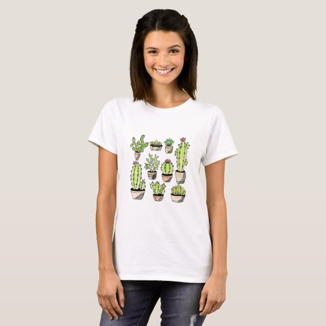 Nine Succulents Women's T-Shirt (Front Full)