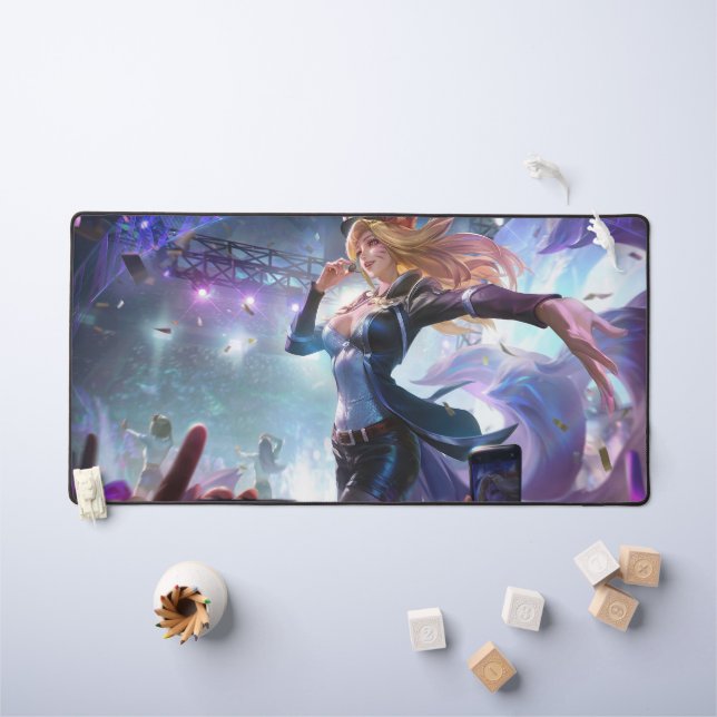 Nine Tail Fox Deskmat | Customizable Desk Mat (Kids Table)