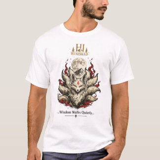 Nine Tailed Fox Kitsune - Japanese Mythology Aesth T-Shirt