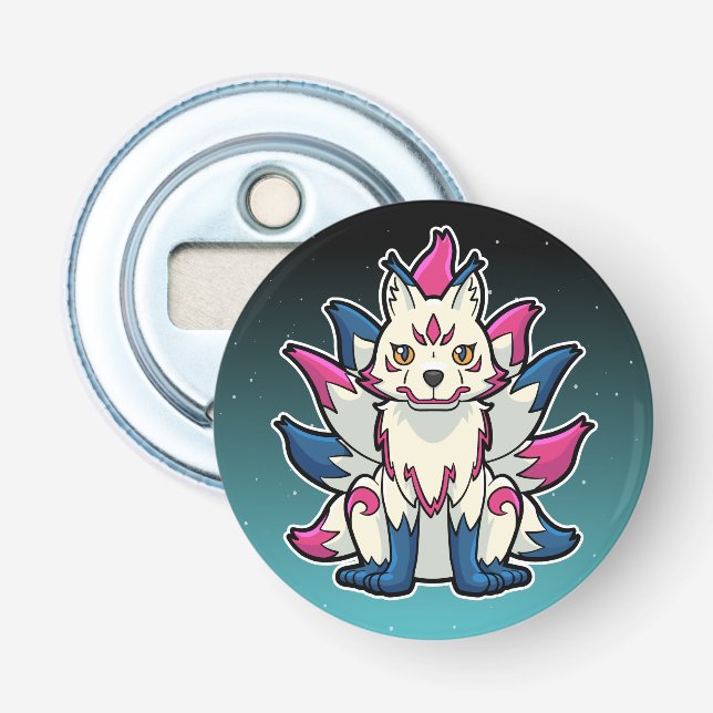 Nine-Tailed Fox- Kyuubi Kitsune Bottle Opener (Front)