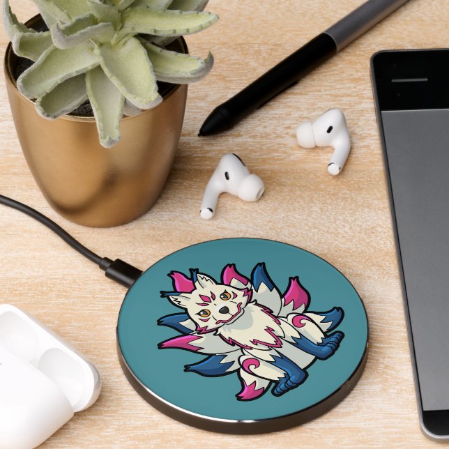 Nine-Tailed Fox- Kyuubi Kitsune Wireless Charger (Desk 2)