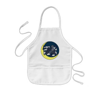 Nine Tailed Silver Fox (Kitsune) Kids' Apron