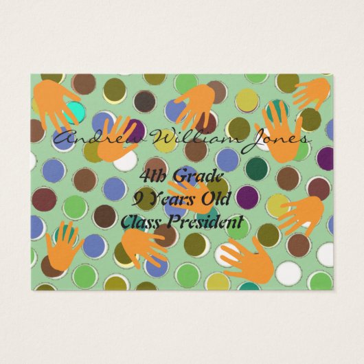 Nine Year Old  Boys Photo Cards (Back)