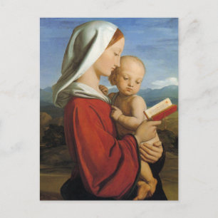 Nineteenth Century Scottish Virgin and Child Postcard