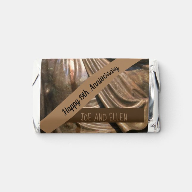 Nineteenth Wedding Anniversary bronze   Hershey's Miniatures (Front)