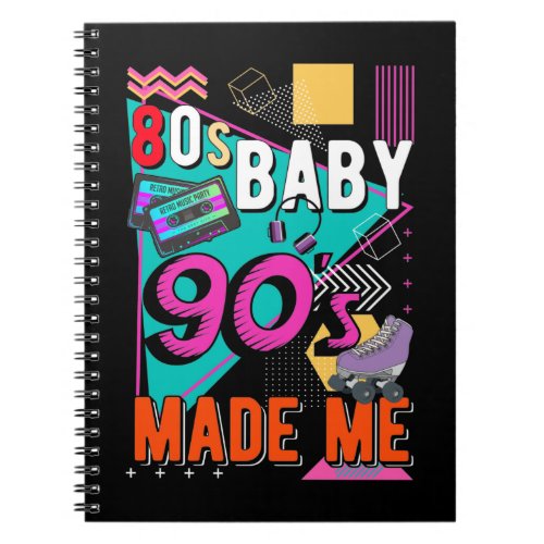 Nineties Music Disco 80s Born 90s Love Notebook