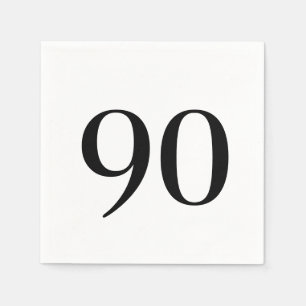 Ninetieth Birthday Cocktail Napkins