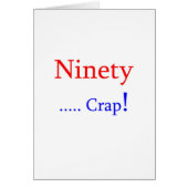 Ninety ... Crap! (Front)