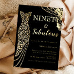 Ninety & Fabulous Elegant Gold Dress 90th Birthday Foil Invitation<br><div class="desc">Ninety & Fabulous Elegant Gold Dress 90th Birthday Foil Invitation
See other invitations in our Niche and Nest Store</div>