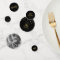 Ninety Gold & Black Confetti 90th Birthday Party