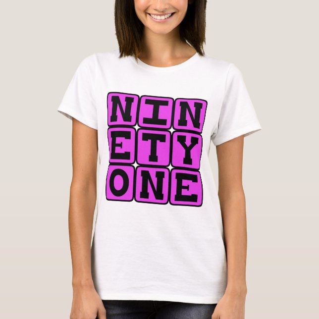Ninety One, Number 91 T-Shirt (Front)