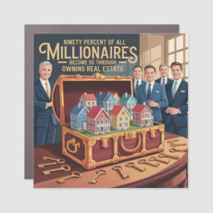 Ninety Percent Of All Millionaires Car Magnet