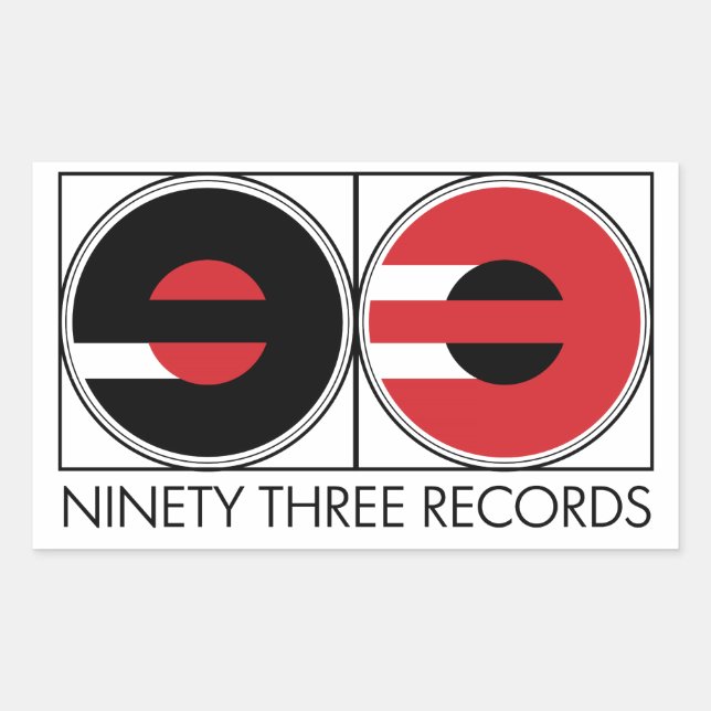 Ninety Three Records Stickers (Front)