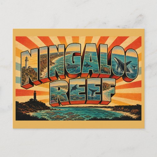 Ningaloo Reef Western Australia Coral Coast Art Postcard