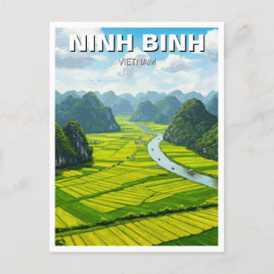 Ninh Binh Vietnam Travel Postcard
