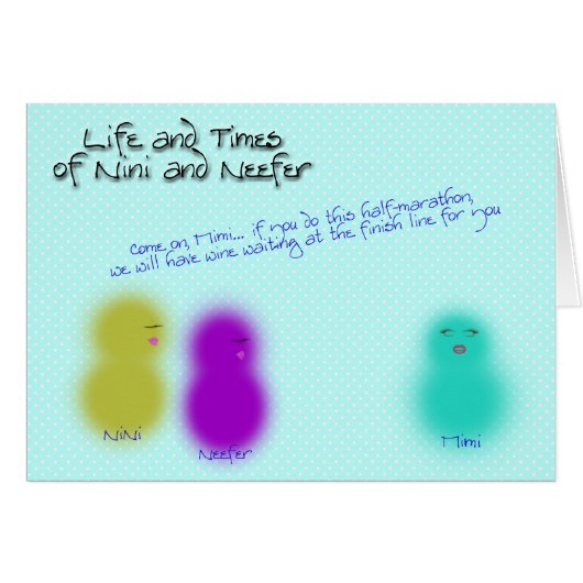 NiNi Neefer Half marathon Cards (Front Horizontal)