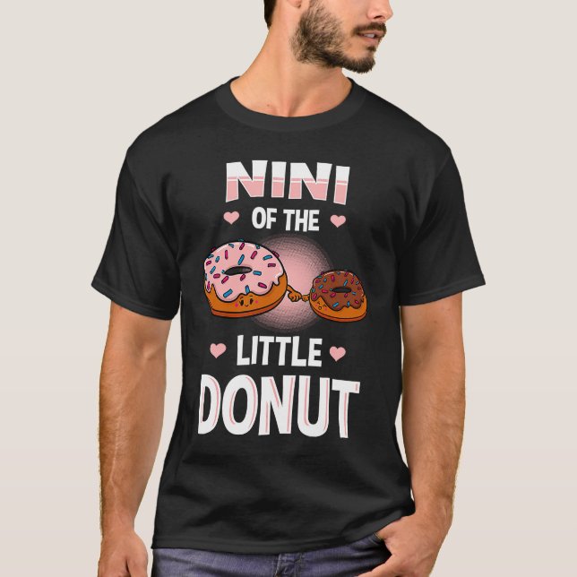 Nini Of The Little Donut Gender Reveal Announcemen T-Shirt (Front)