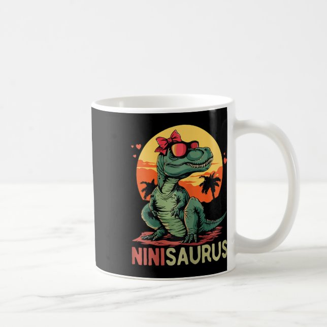 Ninisaurus Dino Dinosaur Nini-saurus T-rex Mother' Coffee Mug (Right)