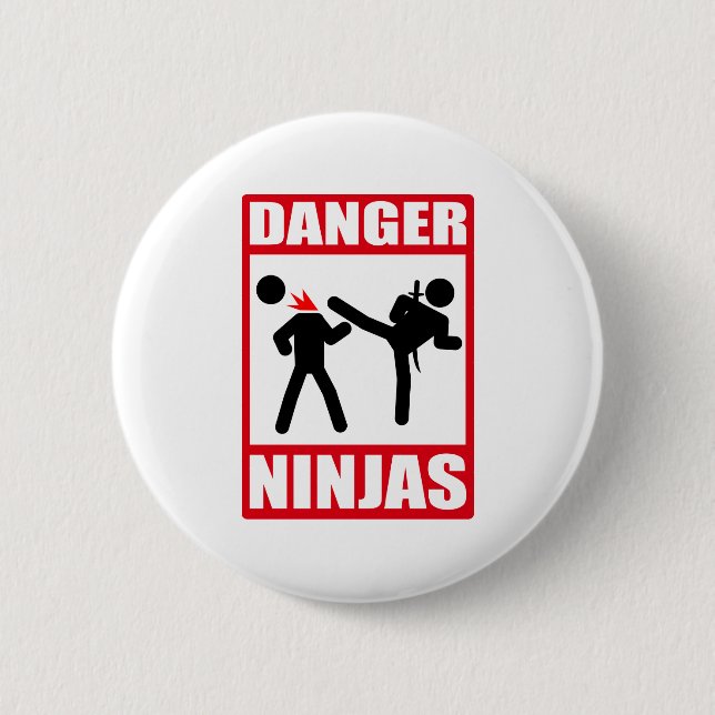 Ninja Academy Okinawa Kill Bill Button (Front)