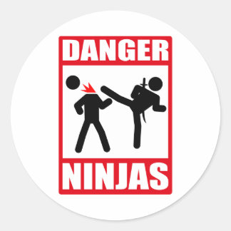 Ninja Academy Okinawa Kill Bill Classic Round Sticker
