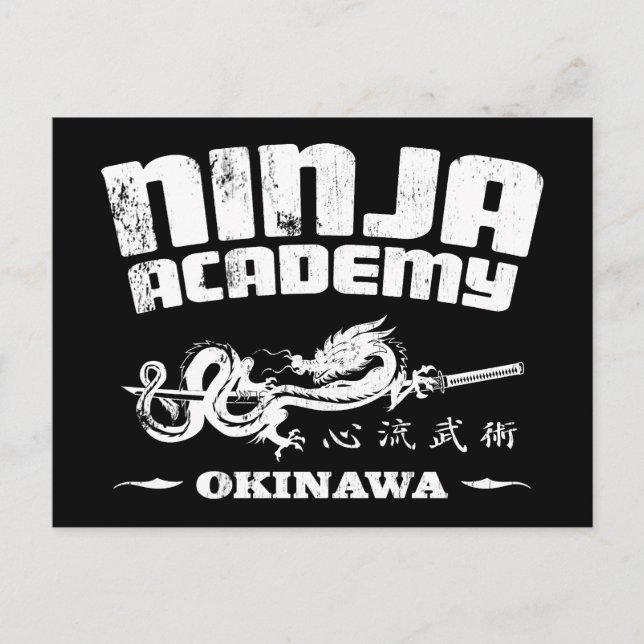 Ninja Academy Okinawa Kill Bill Postcard (Front)