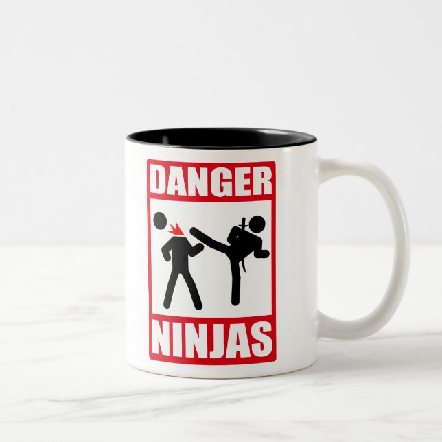 Ninja Academy Okinawa Kill Bill Two-Tone Coffee Mug (Right)