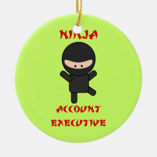 Ninja Account Executive Ceramic Ornament