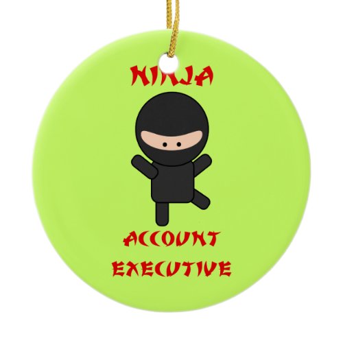 Ninja Account Executive Ceramic Ornament