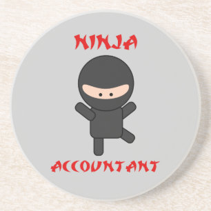 Ninja Accountant Drink Coaster